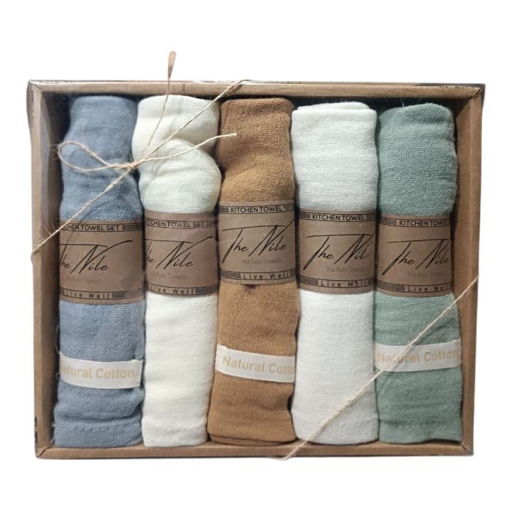 Набір кухонних рушників Nil (Муслін, 40х60-5шт)